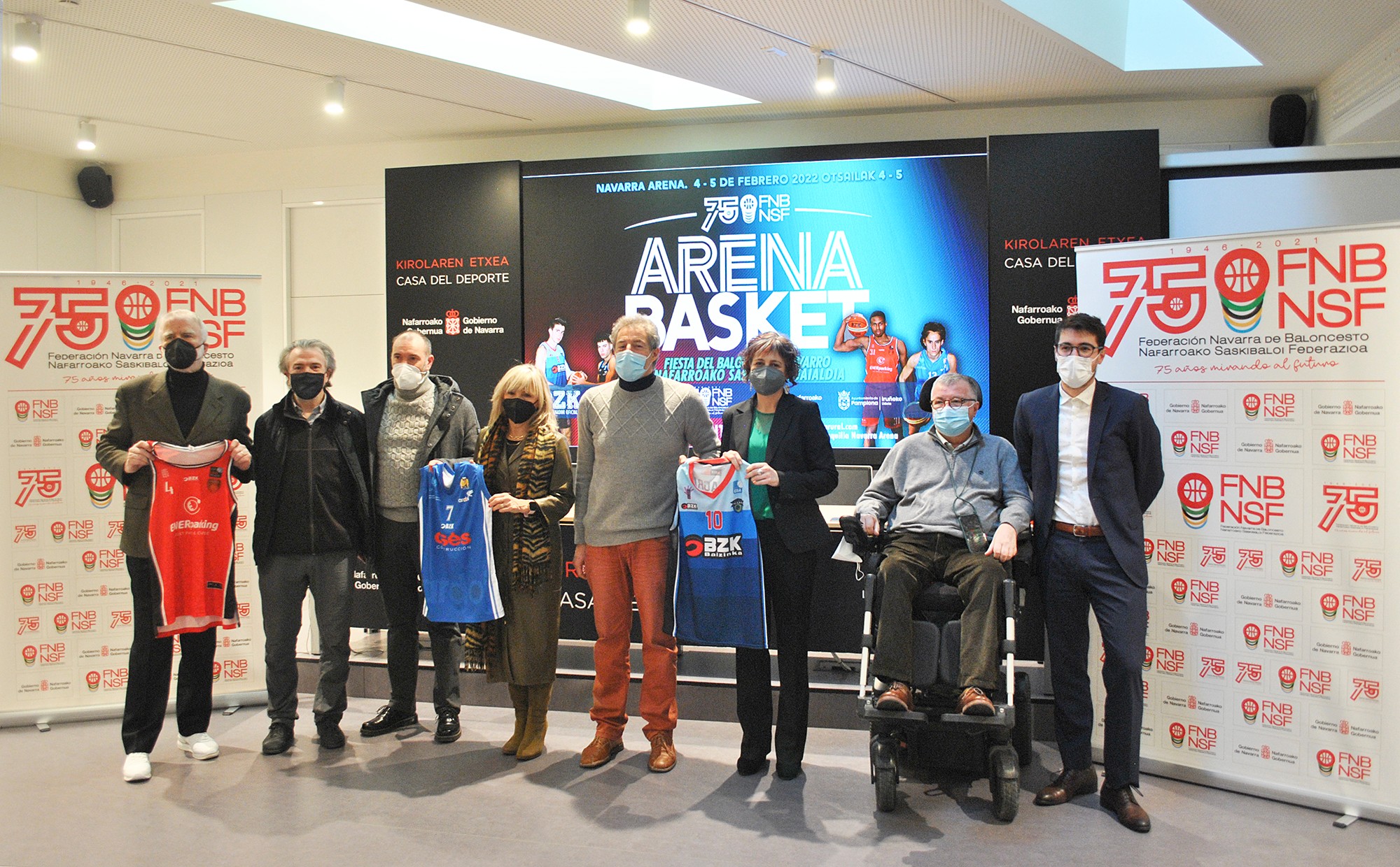 Fiesta del baloncesto navarro en el Navarra Arena